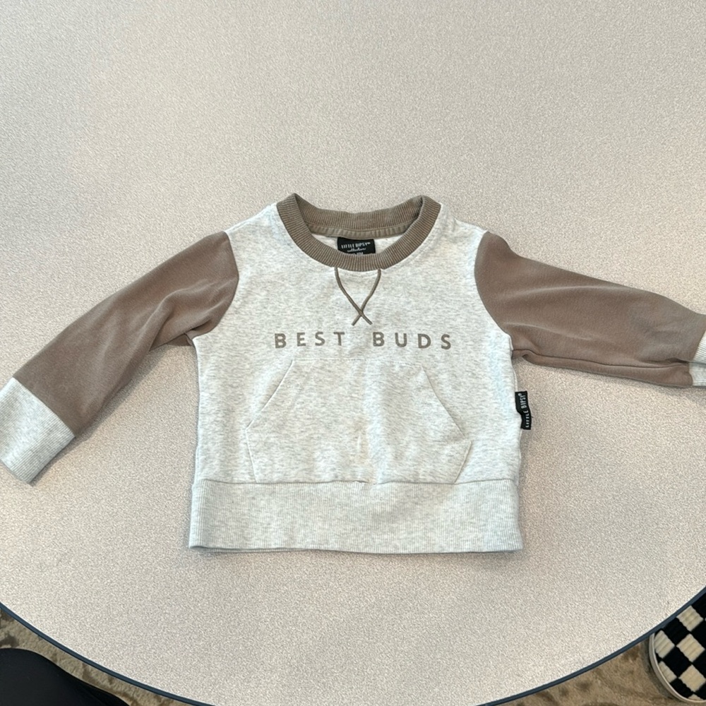 Little Bipsy best Bud’s sweatshirt 12-18m